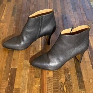 Maison Martin Margiela Gunmetal Pointed Boots Leather, Size 39